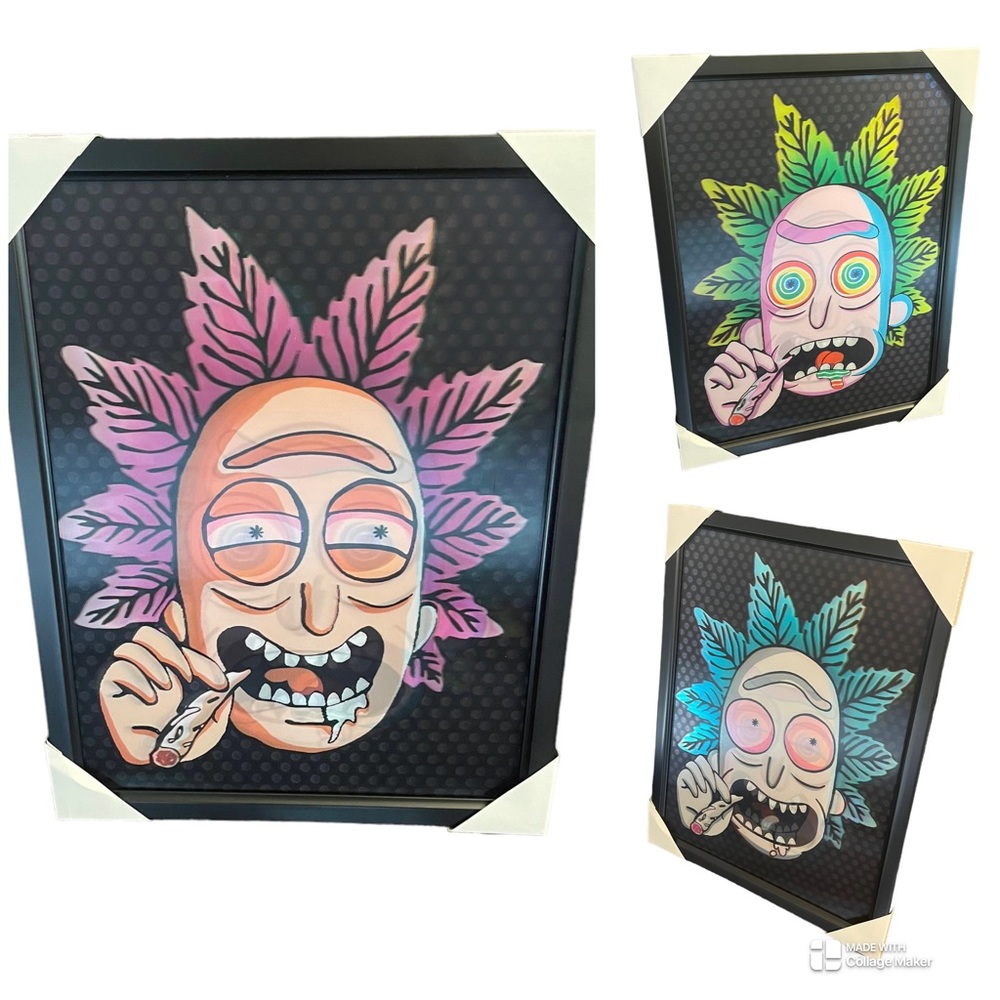 📦 New Rick and Morty Framed 3D Lenticular Poster / Picture